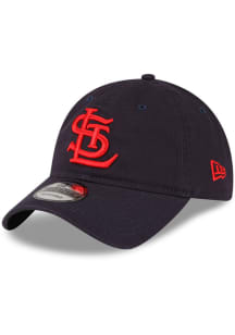 New Era St Louis Cardinals Cooperstown Core Classic 2 9TWENTY Adjustable Hat - Navy Blue