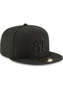 New Era New York Yankees Mens Black Tonal 59Fifty Fitted Fitted Hat