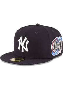 New Era New York Yankees Mens Navy Blue New York Yankees World Series Collection 59Fifty Fitted 20..