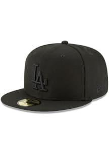 Los Angeles Dodgers New Era BLACK Basic 9FIFTY Snapback Hat - 59001775