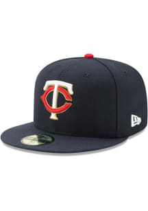 New Era Minnesota Twins Mens Navy Blue AC On-Field Alt 2017 59FIFTY Fitted Hat