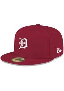 New Era Detroit Tigers Mens Red UV 59FIFTY Classic Fitted Hat