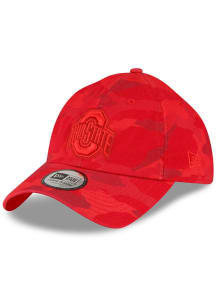New Era Ohio State Buckeyes Ohio State Buckeyes Tonal Red Camo Casual Classic Adjustable Hat - Red