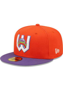 New Era Wichita Wind Surge Mens Orange 2022 MILB Theme Night 59FIFTY Fitted Hat