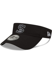 New Era Chicago White Sox Mens Black 2022 Batting Practce Adjustable Visor