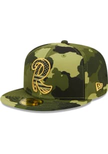 New Era Reading Fightin Phils Mens Green MiLB 2022 Armed Forces 59FIFTY Fitted Hat