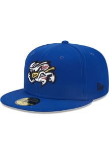 New Era Omaha Storm Chasers Mens Blue MiLB 2022 Authentic Collection Classic Graphic Fitted Hat