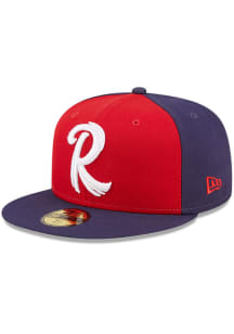 New Era Reading Fightin Phils Mens Red MiLB 2022 Authentic Collection Iconic Fitted Hat