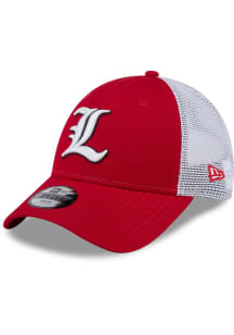 New Era Louisville Cardinals Red Evergreen Trucker JR 9FORTY Youth Adjustable Hat