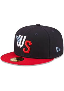 New Era Wichita Wind Surge Mens Navy Blue MiLB 2022 Authentic Collection Fitted Hat