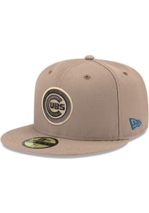New Era Chicago Cubs Mens Brown 2T 59FIFTY Fitted Hat