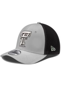 New Era Texas Tech Red Raiders Mens Charcoal 2T Neo 39THIRTY Flex Hat