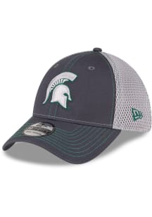 New Era Michigan State Spartans Mens Graphite 2T Neo 39THIRTY Flex Hat