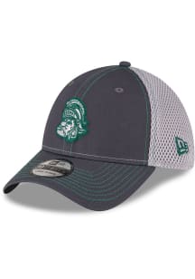New Era Michigan State Spartans Mens Graphite 2T Neo 39THIRTY Iconic Flex Hat
