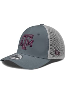 New Era Texas A&M Aggies Mens Graphite 2T Neo 39THIRTY Flex Hat