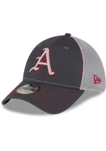 New Era Arkansas Razorbacks Mens Graphite Logo 2T Neo 39THIRTY Flex Hat