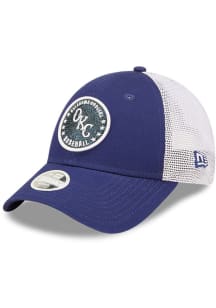 New Era Oklahoma City Dodgers Blue Womens Glitter Circle 9FORTY Womens Adjustable Hat