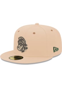 New Era Michigan State Spartans Mens Brown 2T 59FIFTY Classic Fitted Hat
