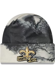 New Era New Orleans Saints Black 2022 Ink Dye Cuff Mens Knit Hat