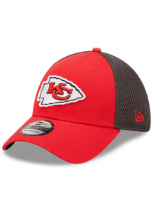 New Era Kansas City Chiefs Mens Red Team Neo 39THIRTY Iconic Flex Hat