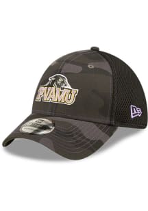New Era Prairie View A&M Panthers Mens Black Camo 39THIRTY Flex Hat