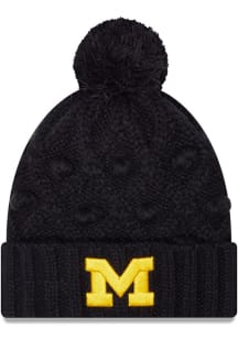 New Era Michigan Wolverines Blue Toasty Womens Knit Hat