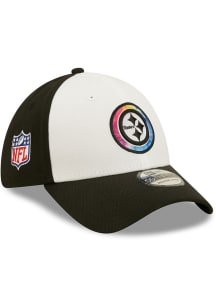 New Era Pittsburgh Steelers Mens White 2022 Crucial Catch Coach 39THIRTY Flex Hat