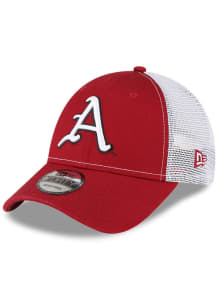 New Era Arkansas Razorbacks Trucker 9FORTY Adjustable Hat - Red