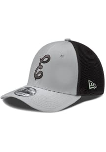 New Era Eastern Michigan Eagles Mens Grey Script E Alt 2T Neo 39THIRTY Flex Hat