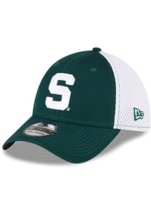 New Era Michigan State Spartans Mens Green 2T Neo 39THIRTY Iconic Flex Hat