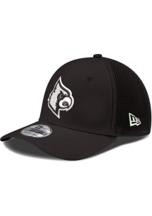 New Era Louisville Cardinals Mens Black Alt Neo 39THIRTY Flex Hat