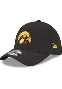 New Era Iowa Hawkeyes Mens Black Team Classic 39THIRTY Flex Hat