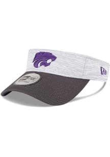 New Era K-State Wildcats Mens Grey 2T Distinct Adjustable Visor