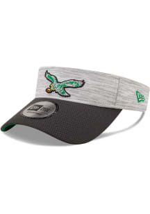 New Era Philadelphia Eagles Mens Grey 2T Distinct Adjustable Visor