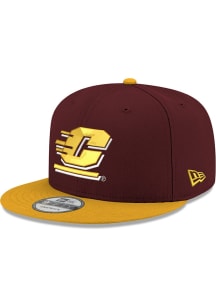 New Era Central Michigan Chippewas Maroon 2T 9FIFTY Mens Snapback Hat