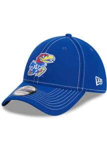 New Era Kansas Jayhawks Mens Blue Team Classic 39THIRTY Classic Flex Hat