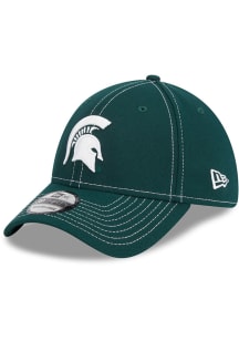 New Era Michigan State Spartans Mens Green Team Classic 39THIRTY Classic Flex Hat