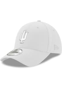 New Era Indiana Hoosiers Stretch Snap 9FORTY Classic Adjustable Hat - White