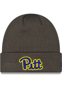 New Era Pitt Panthers Grey Cuff Mens Knit Hat