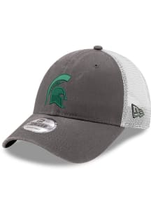 New Era Michigan State Spartans Trucker 9FORTY Vault Adjustable Hat - Grey