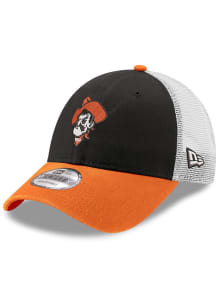 New Era Oklahoma State Cowboys Trucker 9FORTY Enhanced Adjustable Hat - Black