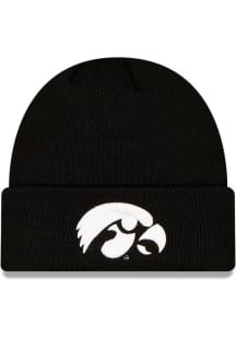 New Era Iowa Hawkeyes Black Cuff Mens Knit Hat