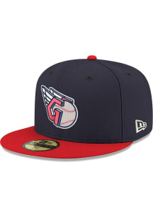 New Era Cleveland Guardians Mens Navy Blue 59FIFTY Classic Fitted Hat