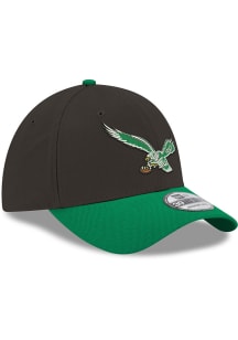 New Era Philadelphia Eagles Mens Black Diamond Era 39THIRTY Flex Hat