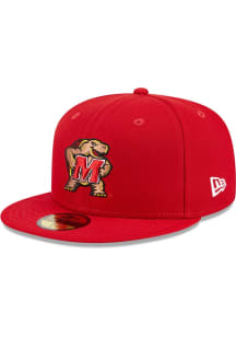 New Era Maryland Terrapins Mens Purple Evergreen Basic 59FIFTY Fitted Hat