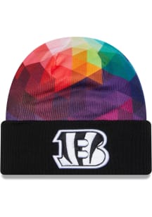 New Era Cincinnati Bengals Black 2023 Crucial Catch Cuff Mens Knit Hat