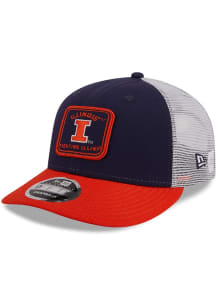 New Era Illinois Fighting Illini Squared Trucker LP9FIFTY Adjustable Hat - Blue