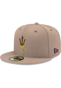 New Era Arizona State Sun Devils Mens Brown TC Visor 59FIFTY Fitted Hat