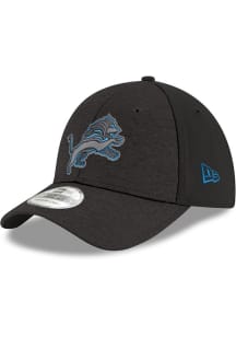 New Era Detroit Lions Mens Graphite Shadow Tech 39THIRTY Flex Hat