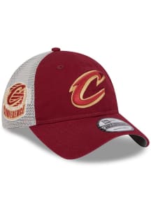 New Era Cleveland Cavaliers Maroon Game Day Super Side Patch Trucker JR 9TWENTY Adjustable Toddler..
